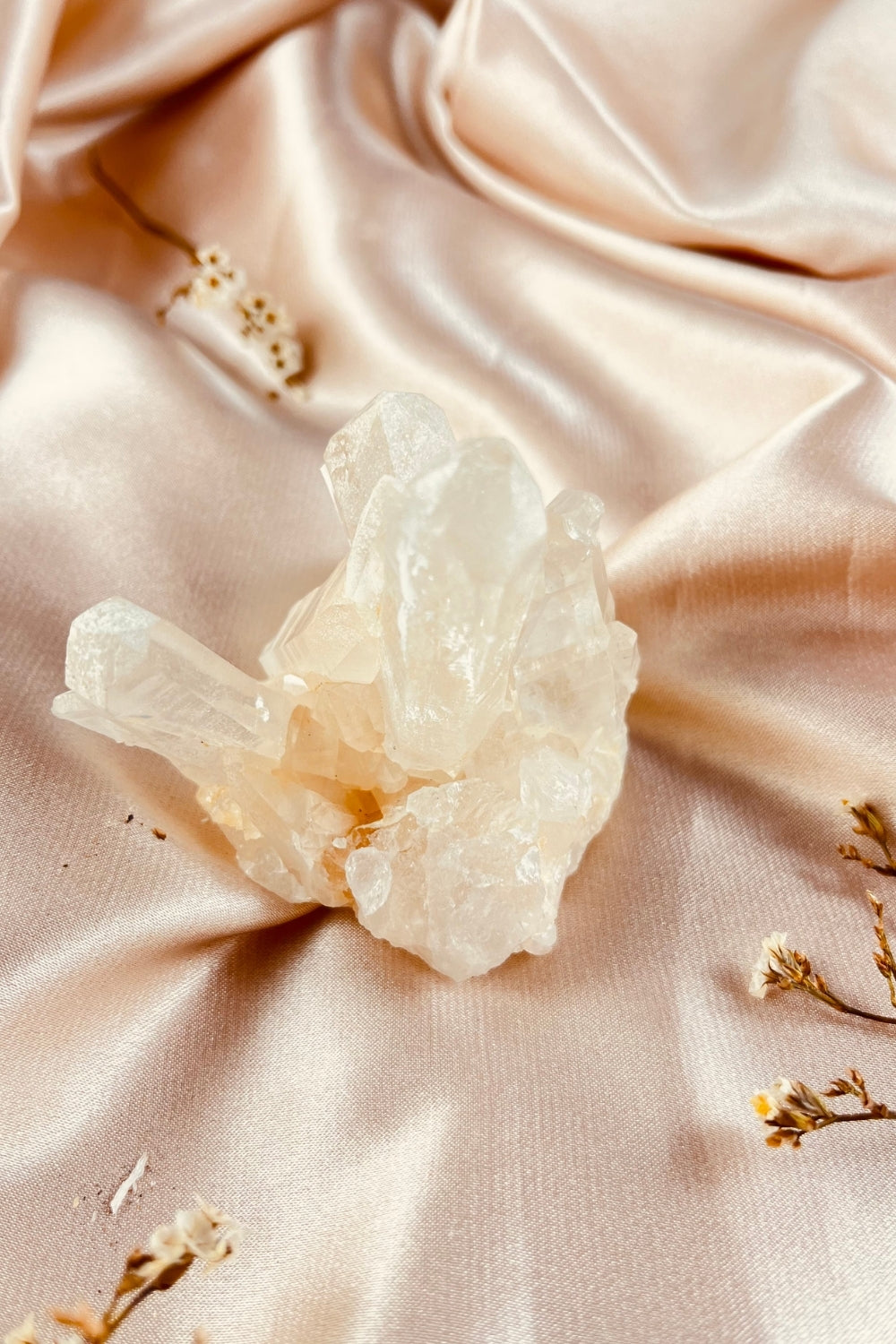Himalayan Pink Samadhi Quartz Cluster #6