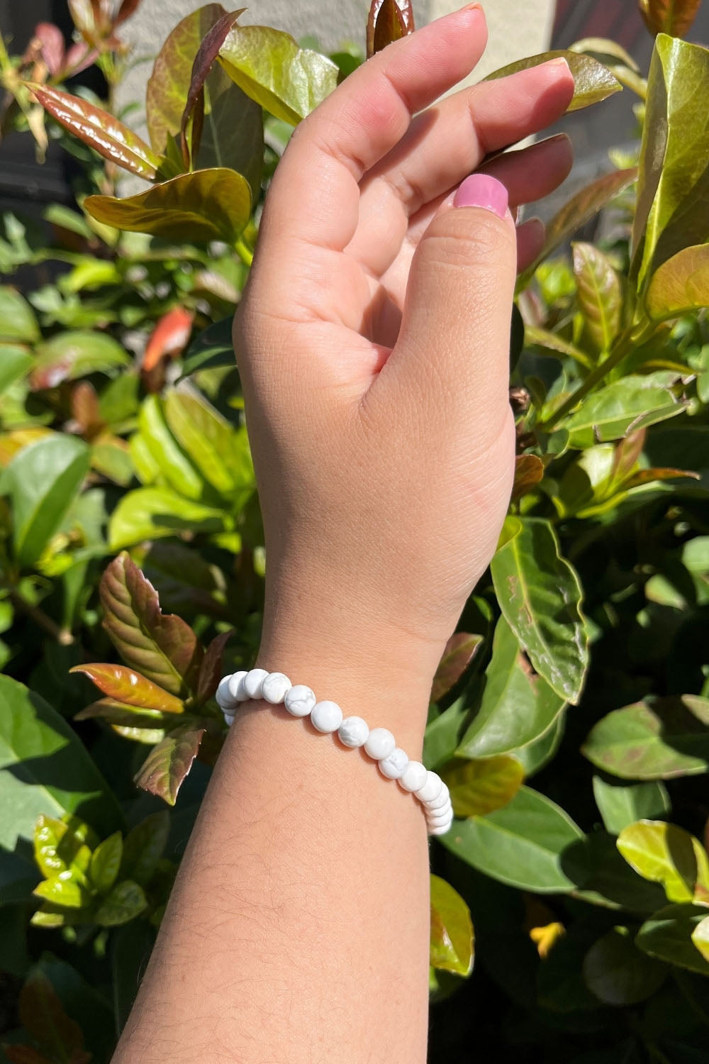 Sivalya Howlite Gemstone Beaded Bracelet