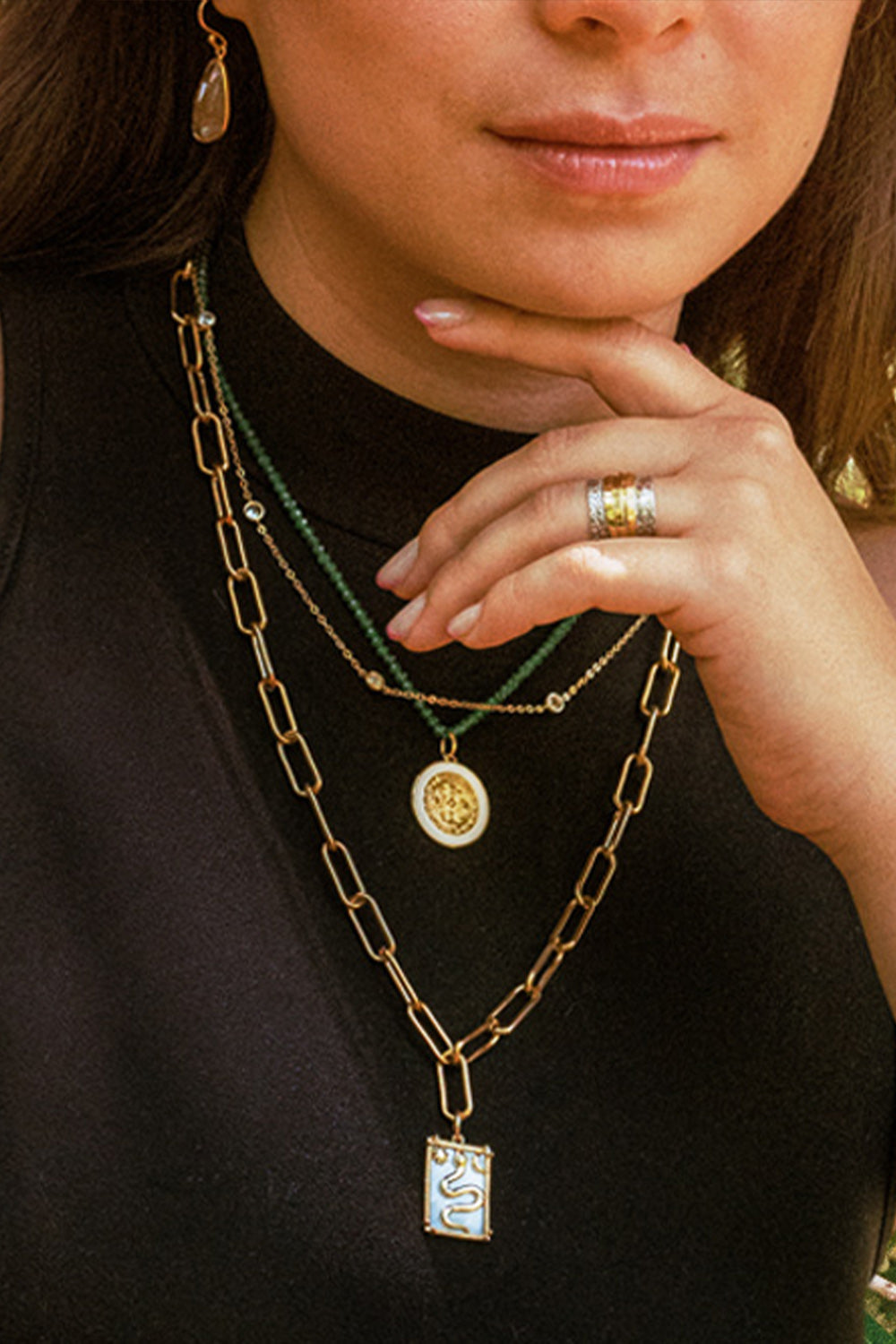 Sivalya Inner Guidance Snake Amulet Necklace