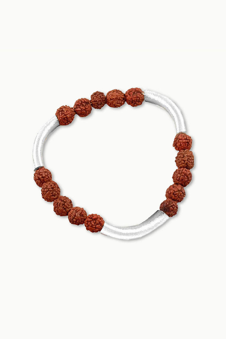 Sivalya Jaya Rudraksha Wrist Mala Sterling Silver