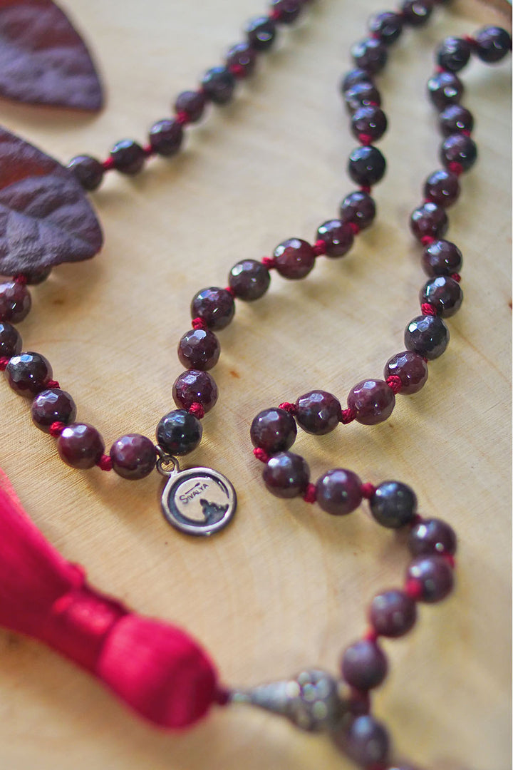 Sivalya Kundalini Energy Garnet Mala