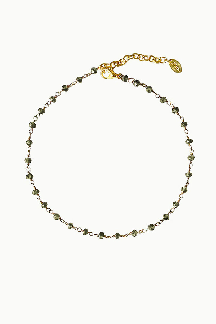 Sivalya Infinite Links Labradorite Anklet Gold Vermeil