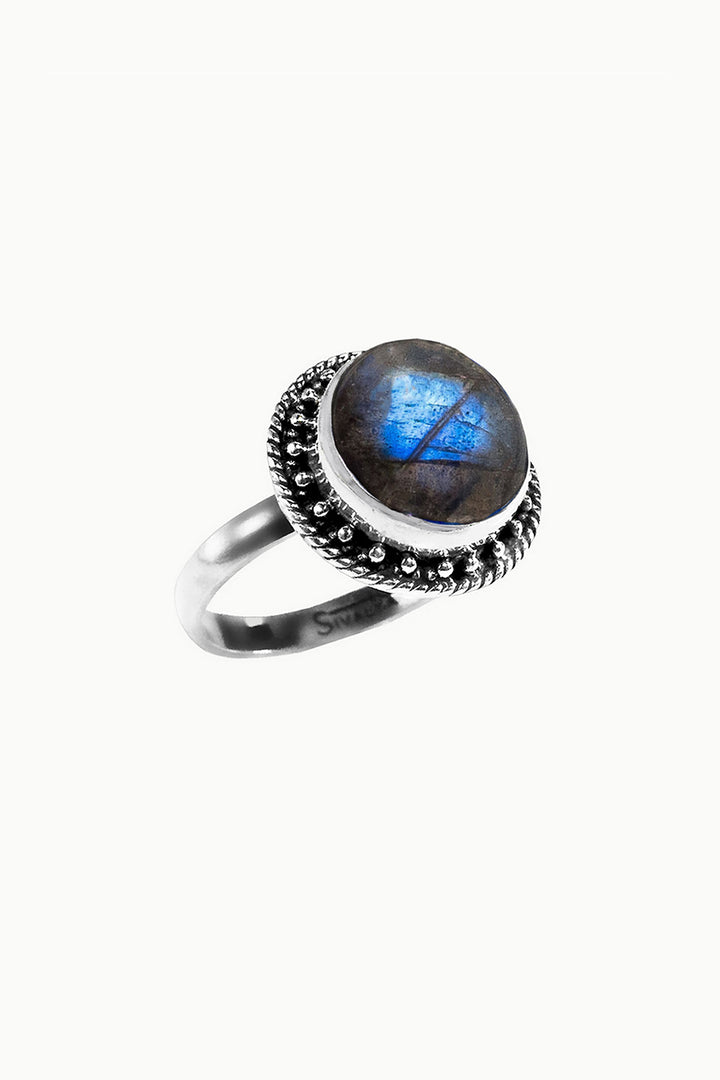 Sivalya Labradorite Silver Ring - Aurora