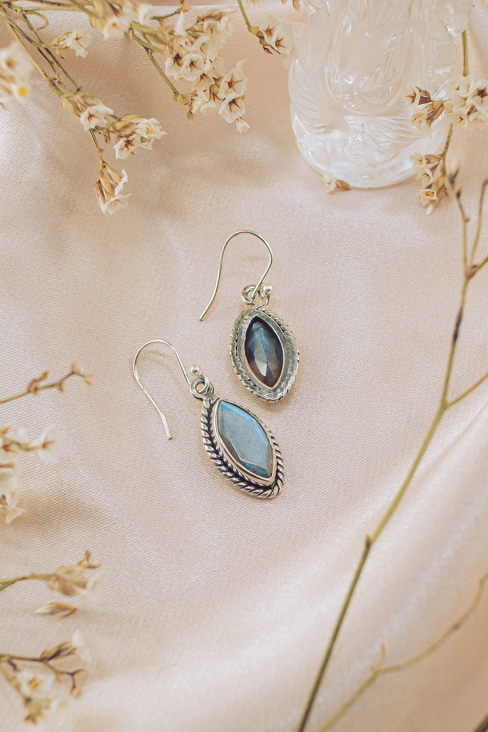 Sivalya Labradorite Drop Earrings - Ananda