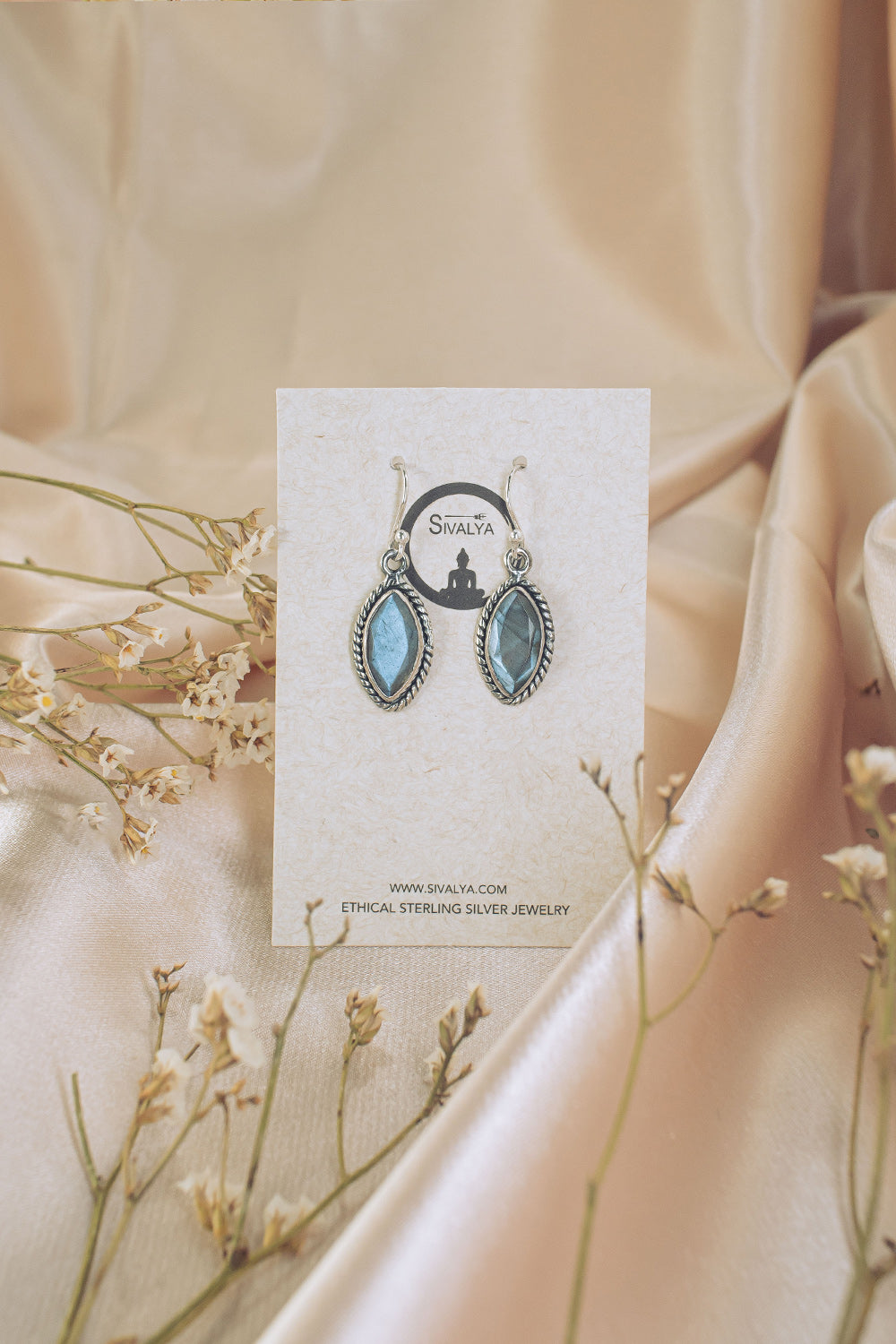 Sivalya Labradorite Drop Earrings - Ananda