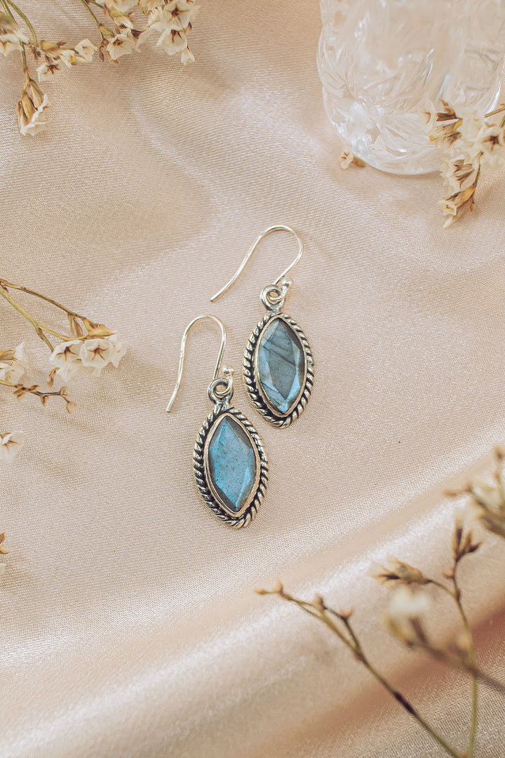 Sivalya Labradorite Drop Earrings - Ananda
