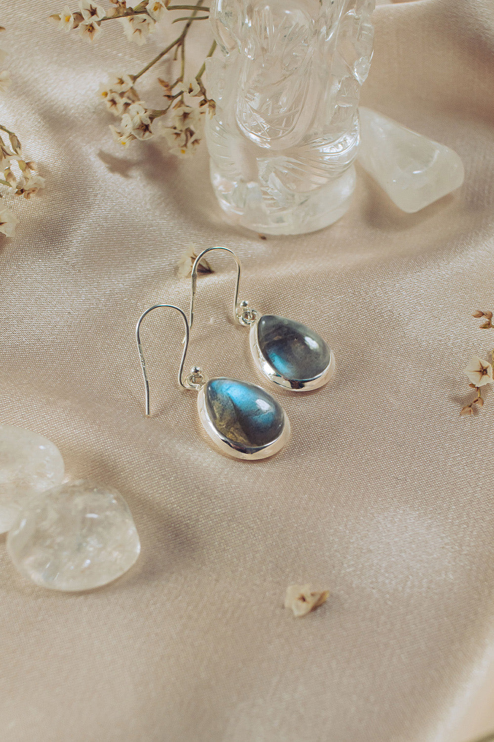 Sivalya Labradorite Silver Earrings- Bliss