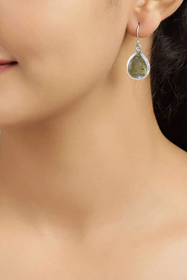 Sivalya Labradorite Silver Earrings- Bliss