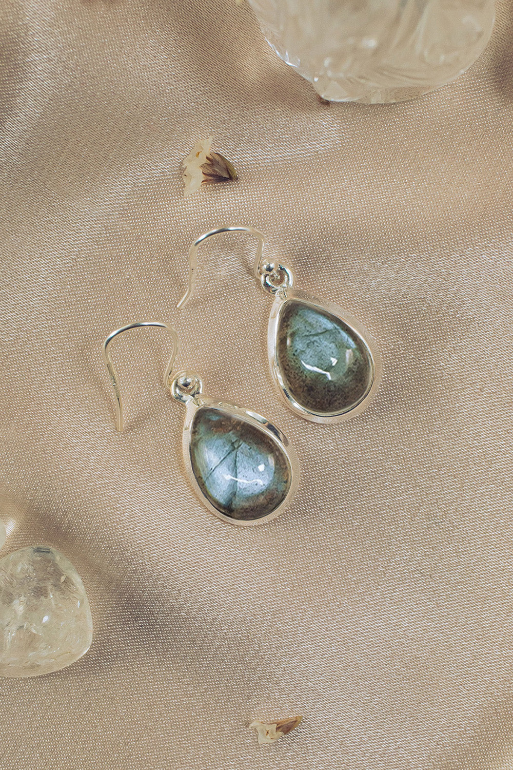 Sivalya Labradorite Silver Earrings- Bliss