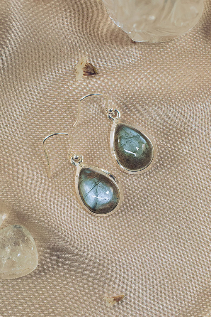 Sivalya Labradorite Silver Earrings- Bliss