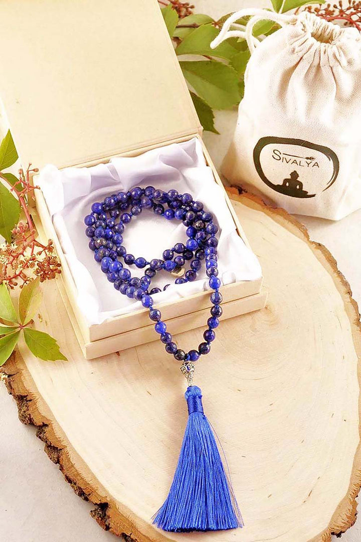 Sivalya Guided by Goddess Lapis Lazuli Mala