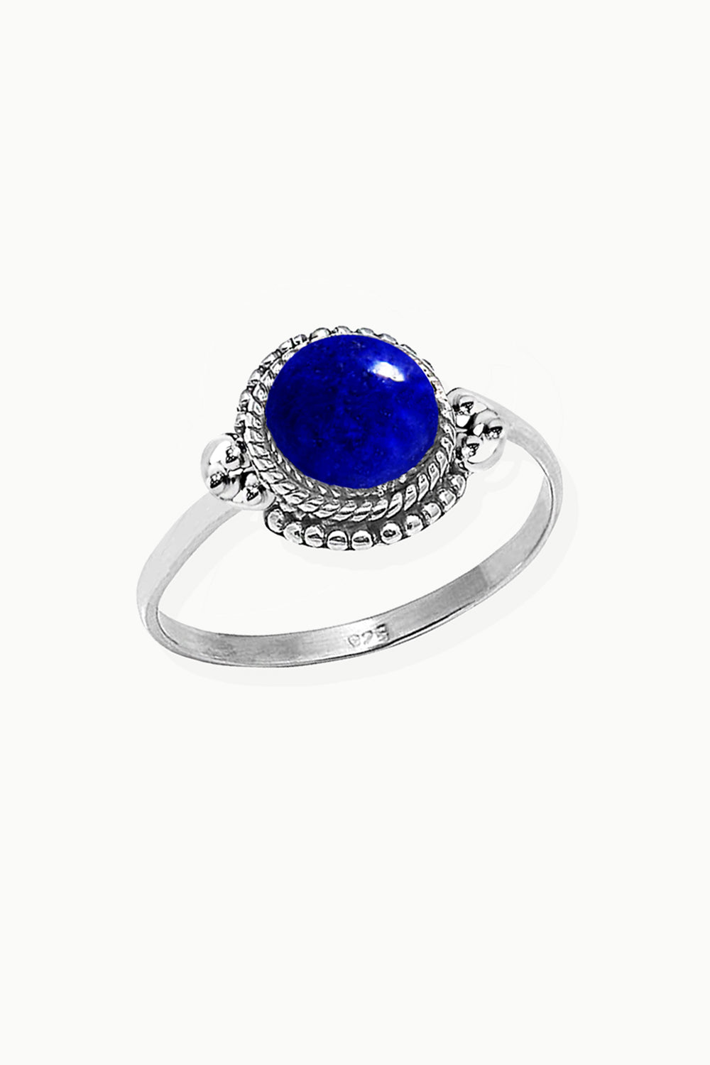 Sivalya Lapis Lazuli Sterling Silver Ring - Divya