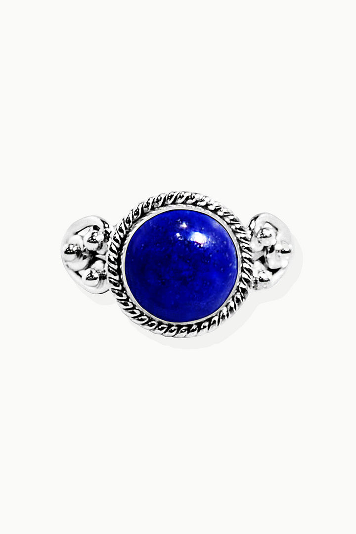 Sivalya Lapis Lazuli Sterling Silver Ring - Divya