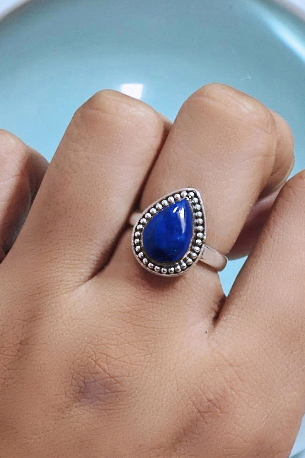 Sivalya Lapis Lazuli Silver Ring - Tara