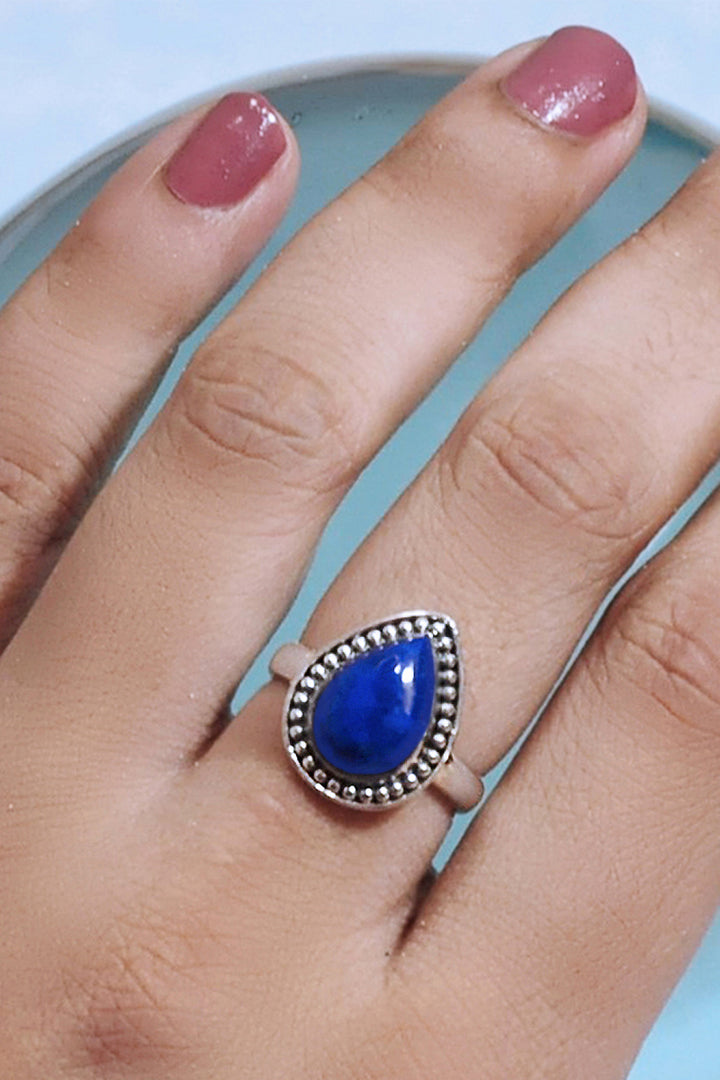 Sivalya Lapis Lazuli Silver Ring - Tara