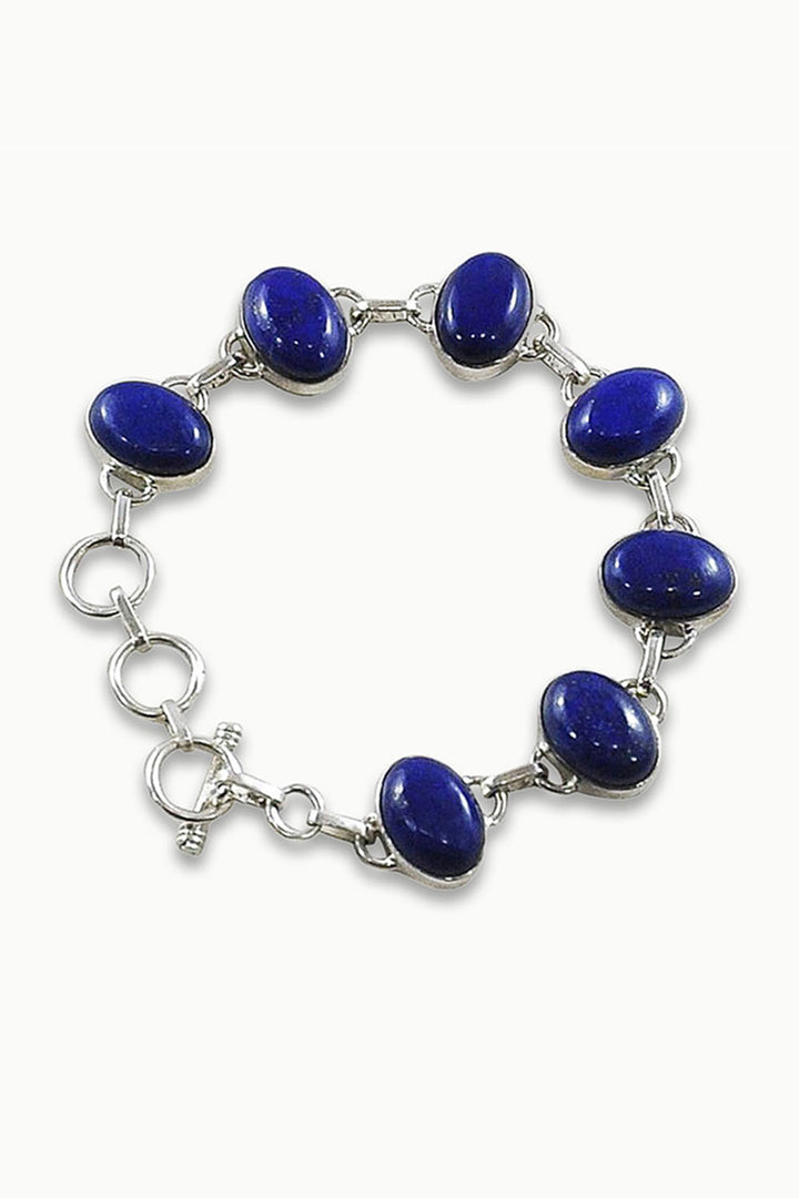 Sivalya Lapis Lazuli Silver Bracelet - Splendor