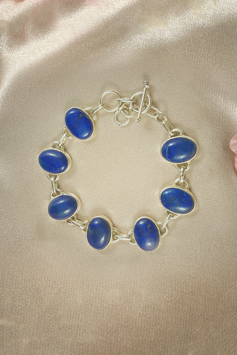 Sivalya Lapis Lazuli Silver Bracelet - Splendor