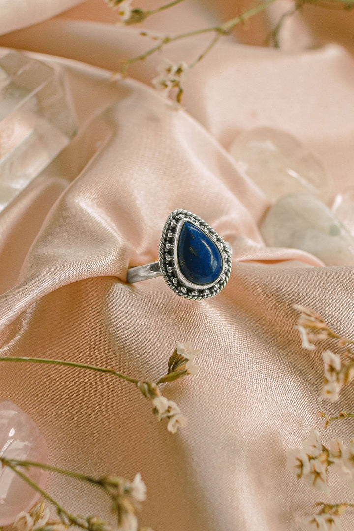 Sivalya Lapis Lazuli Silver Ring - Amalfi