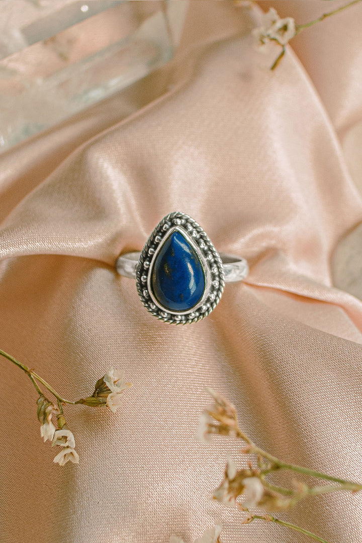 Sivalya Lapis Lazuli Silver Ring - Amalfi