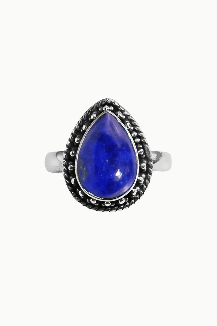 Sivalya Lapis Lazuli Silver Ring - Amalfi