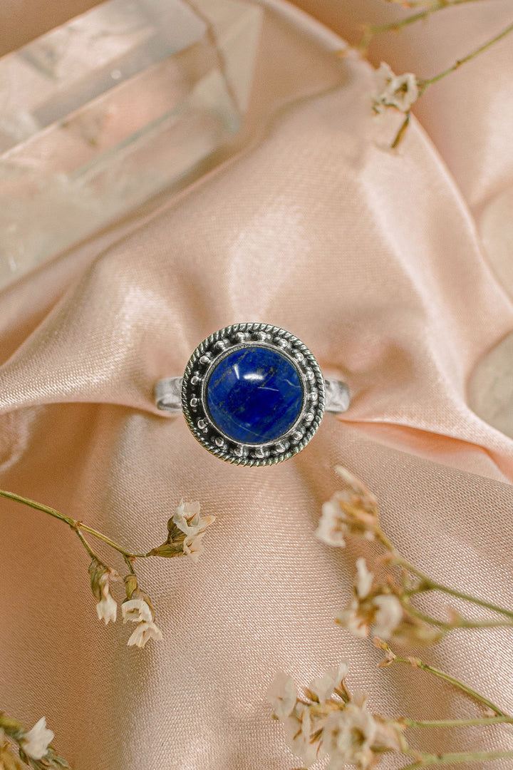 Sivalya Lapis Lazuli Silver Ring - Aurora