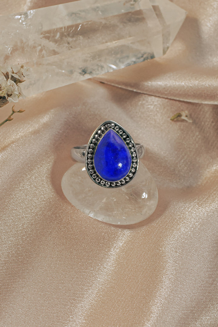 Sivalya Lapis Lazuli Silver Ring - Tara