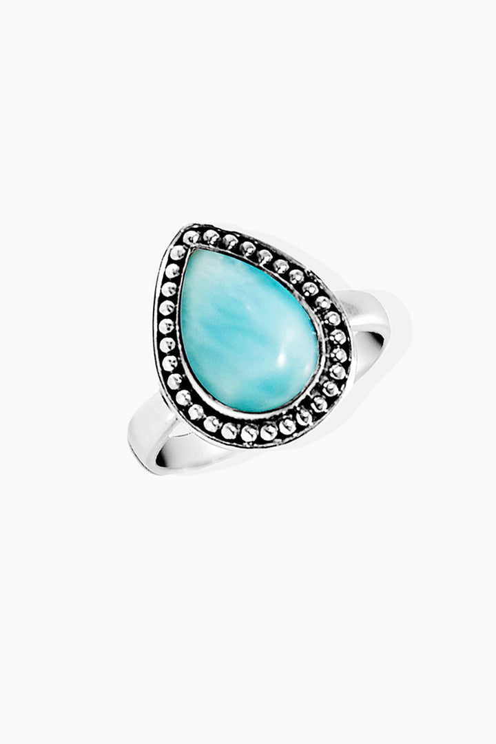Sivalya Larimar Silver Ring - Tara