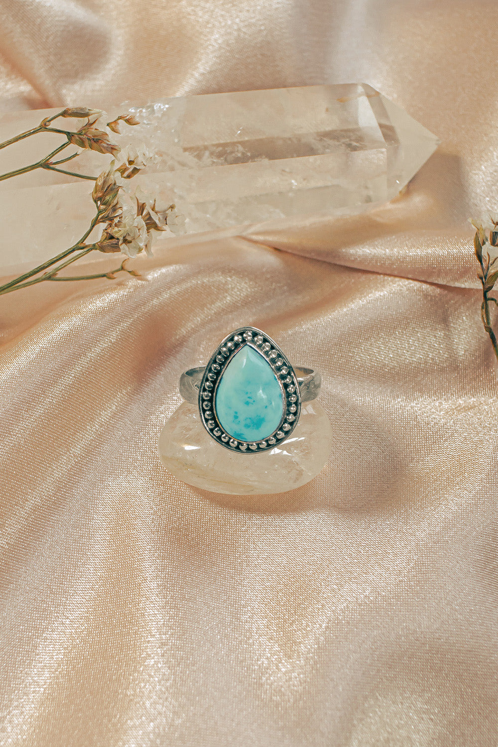 Sivalya Larimar Silver Ring - Tara