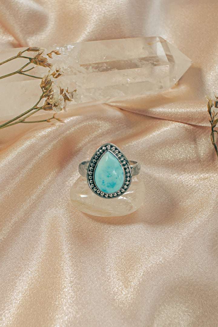 Sivalya Larimar Silver Ring - Tara