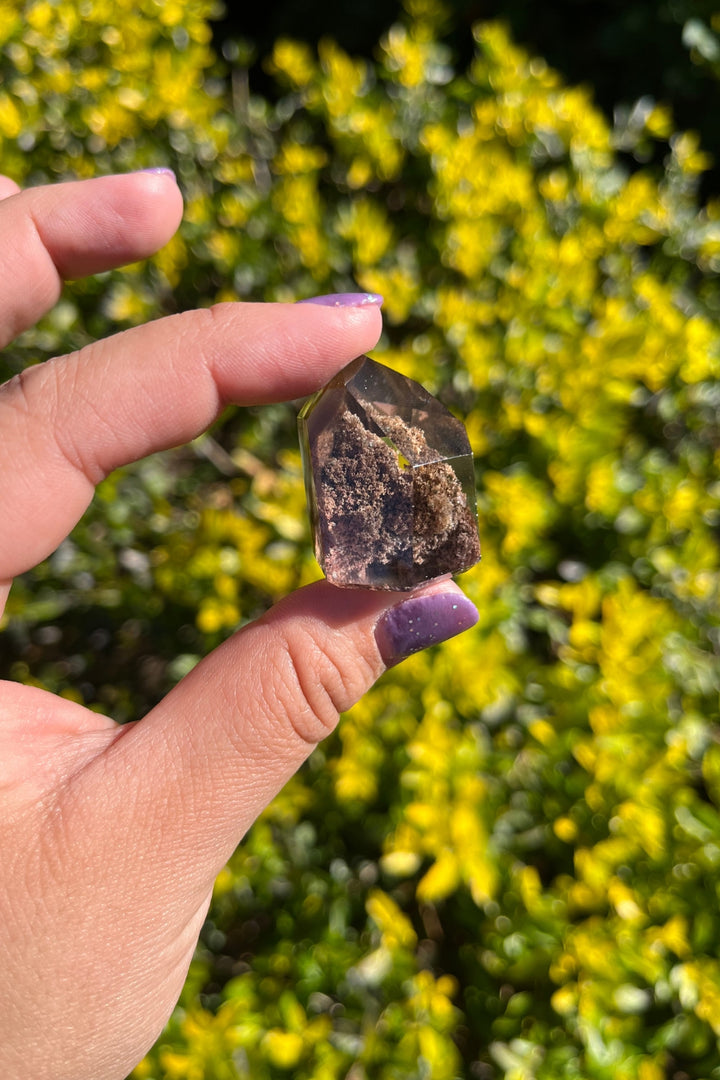Lodolite Quartz Angular Point Freeform