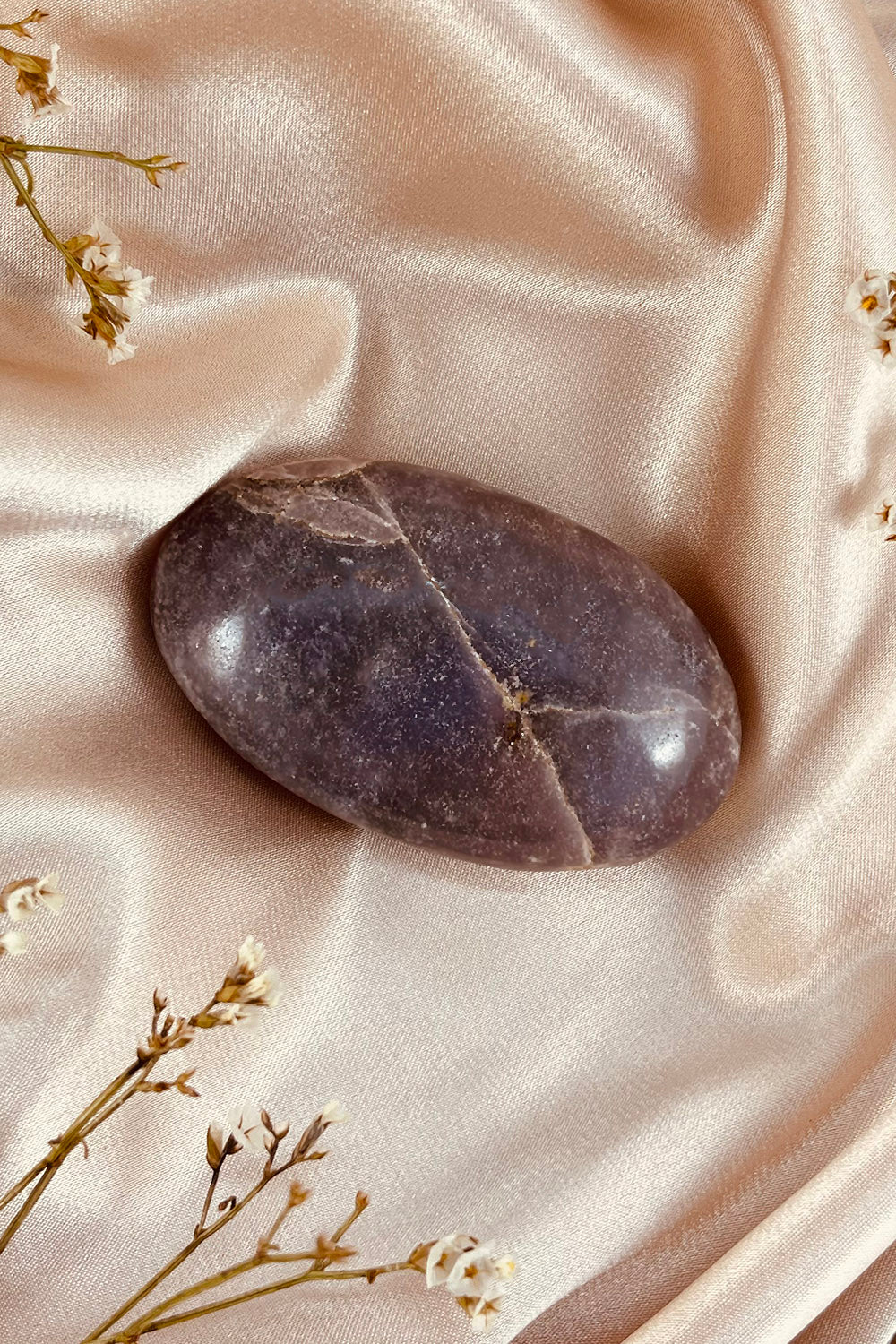 Lepidolite Palm Stone #2