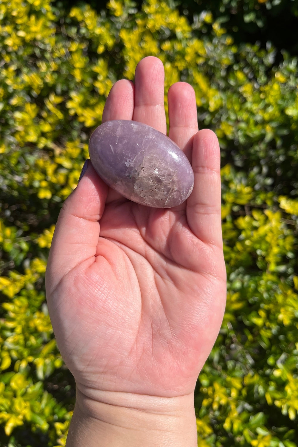 Lepidolite Palm Stone #1