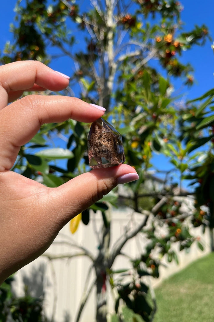 Lodolite Quartz Angular Point Freeform