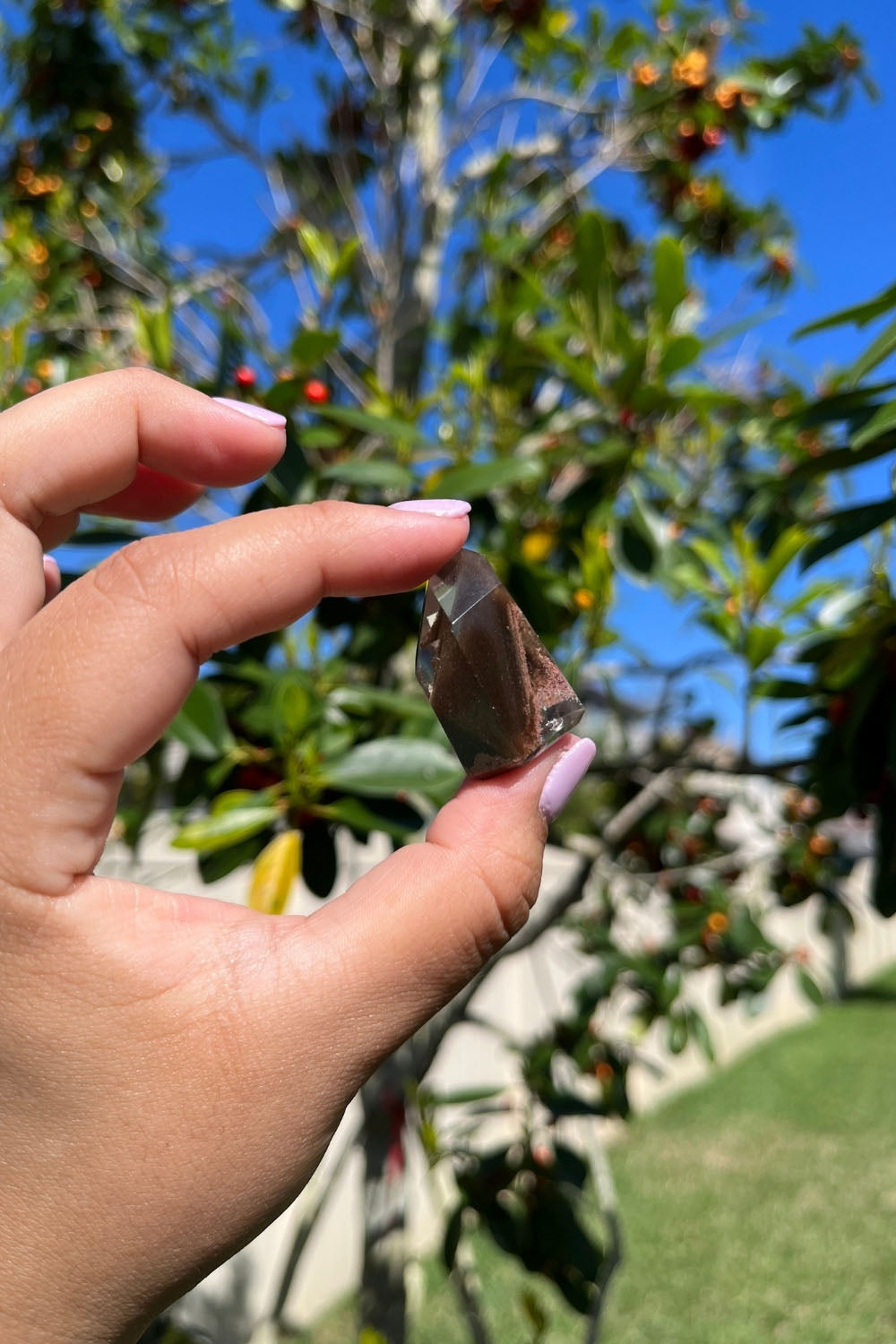 Lodolite Quartz Angular Point Freeform