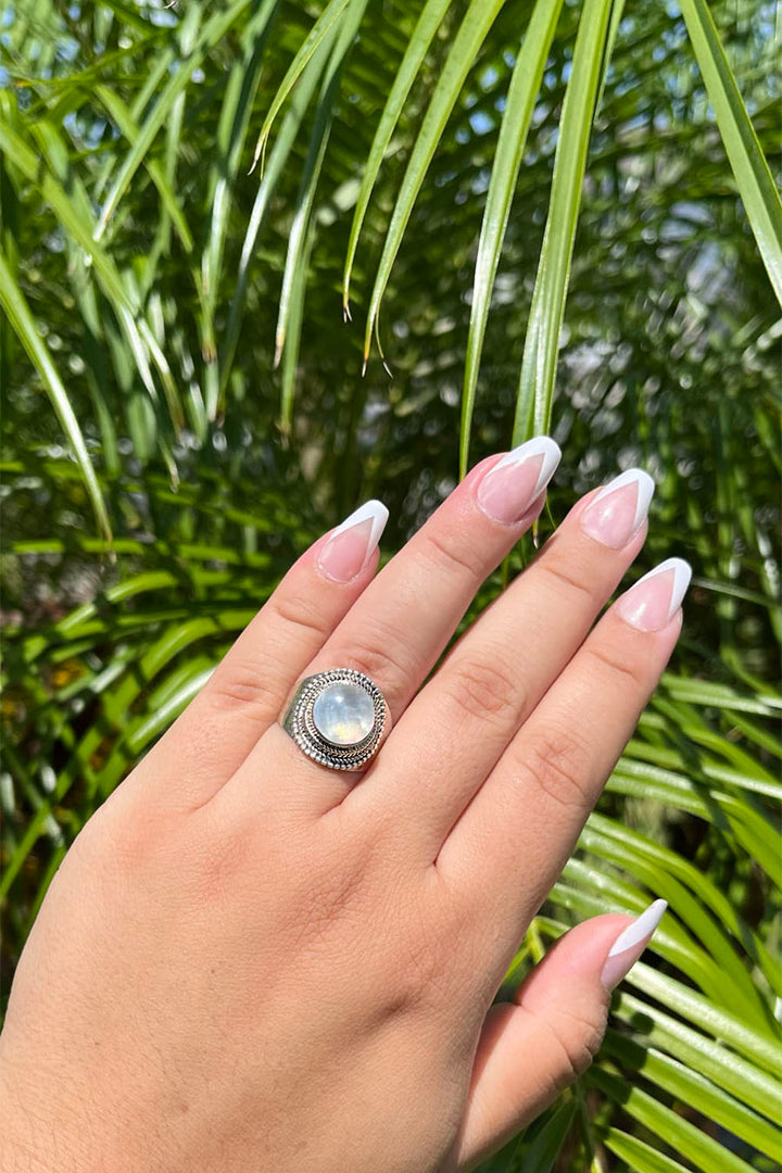 Sivalya Moonstone Statement Ring - Luna