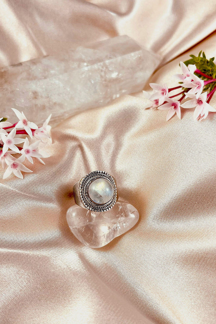 Sivalya Moonstone Statement Ring - Luna
