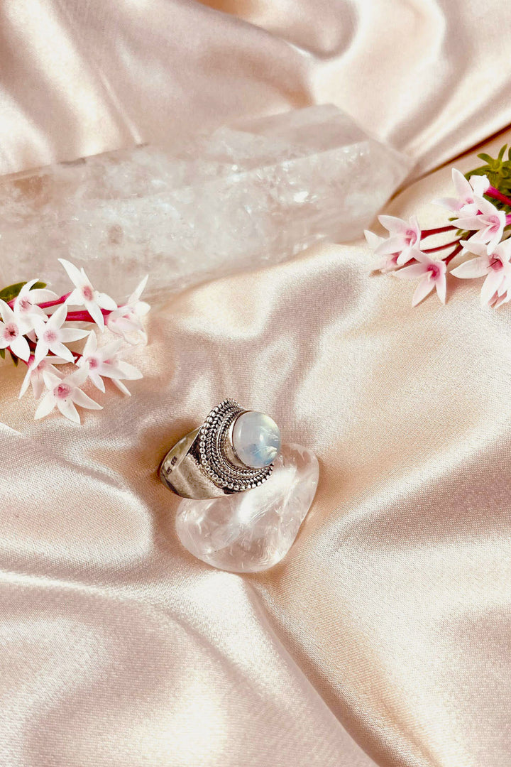 Sivalya Moonstone Statement Ring - Luna