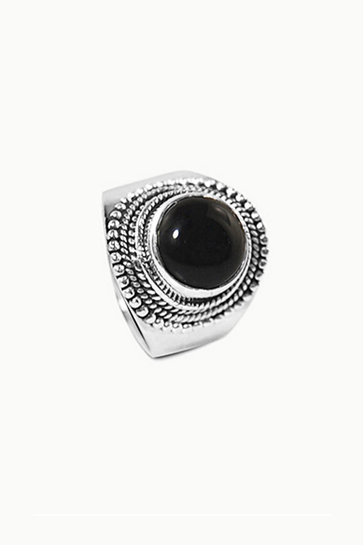 Sivalya Black Onyx Statement Ring - Luna