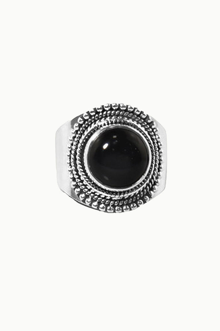 Sivalya Black Onyx Statement Ring - Luna