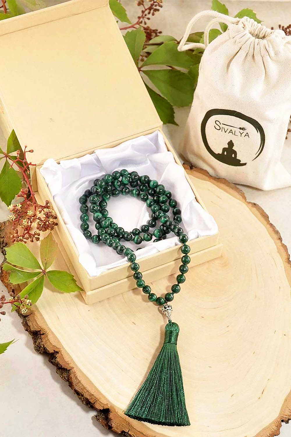 Sivalya Divine Feminine Empowerment Malachite Mala