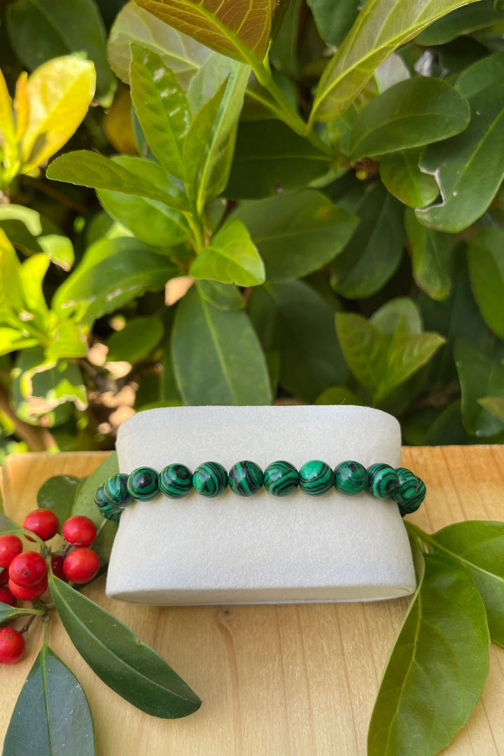 Sivalya Malachite Gemstone Beaded Bracelet