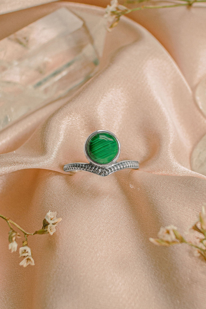 Sivalya Malachite Tiara Ring
