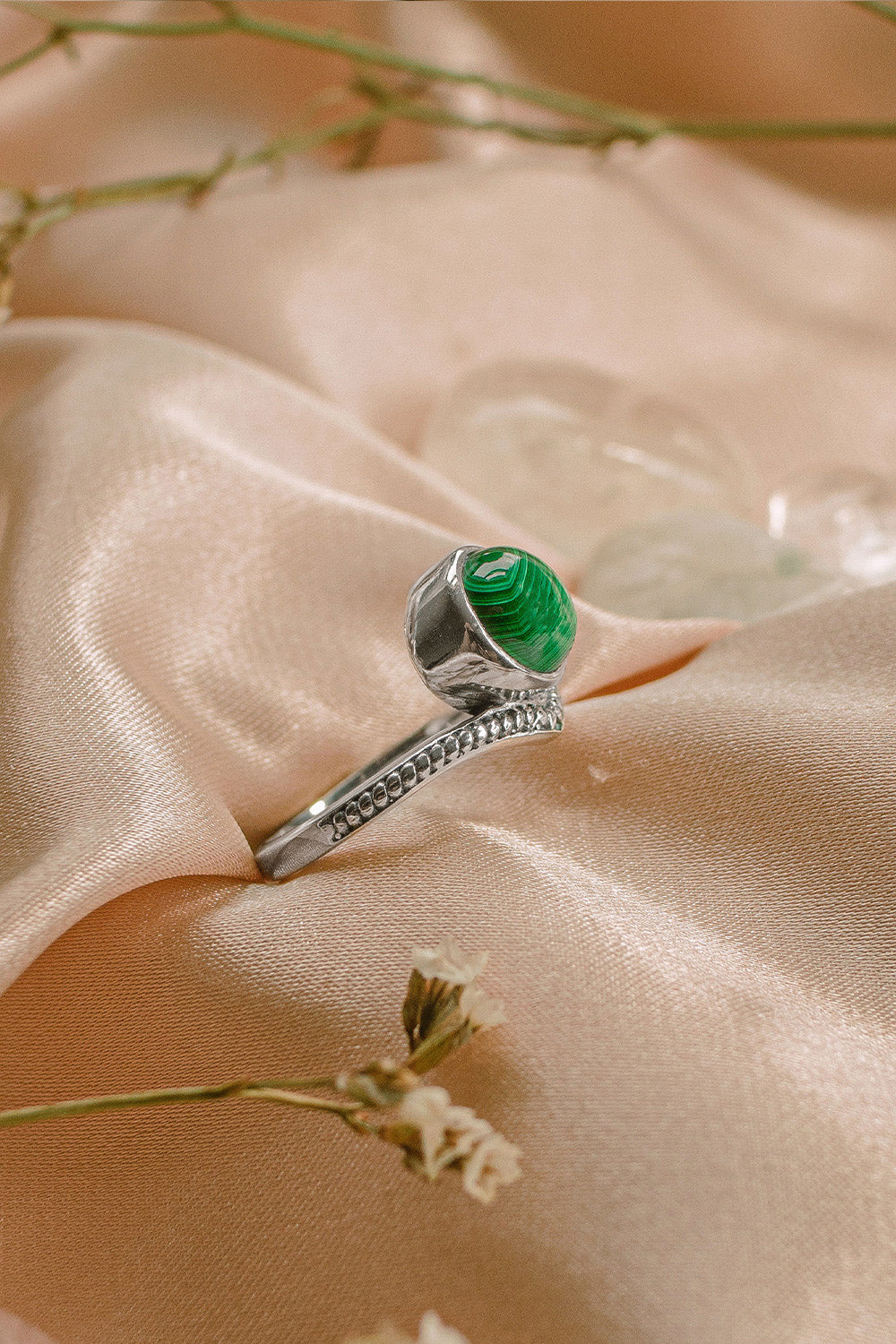 Sivalya Malachite Tiara Ring