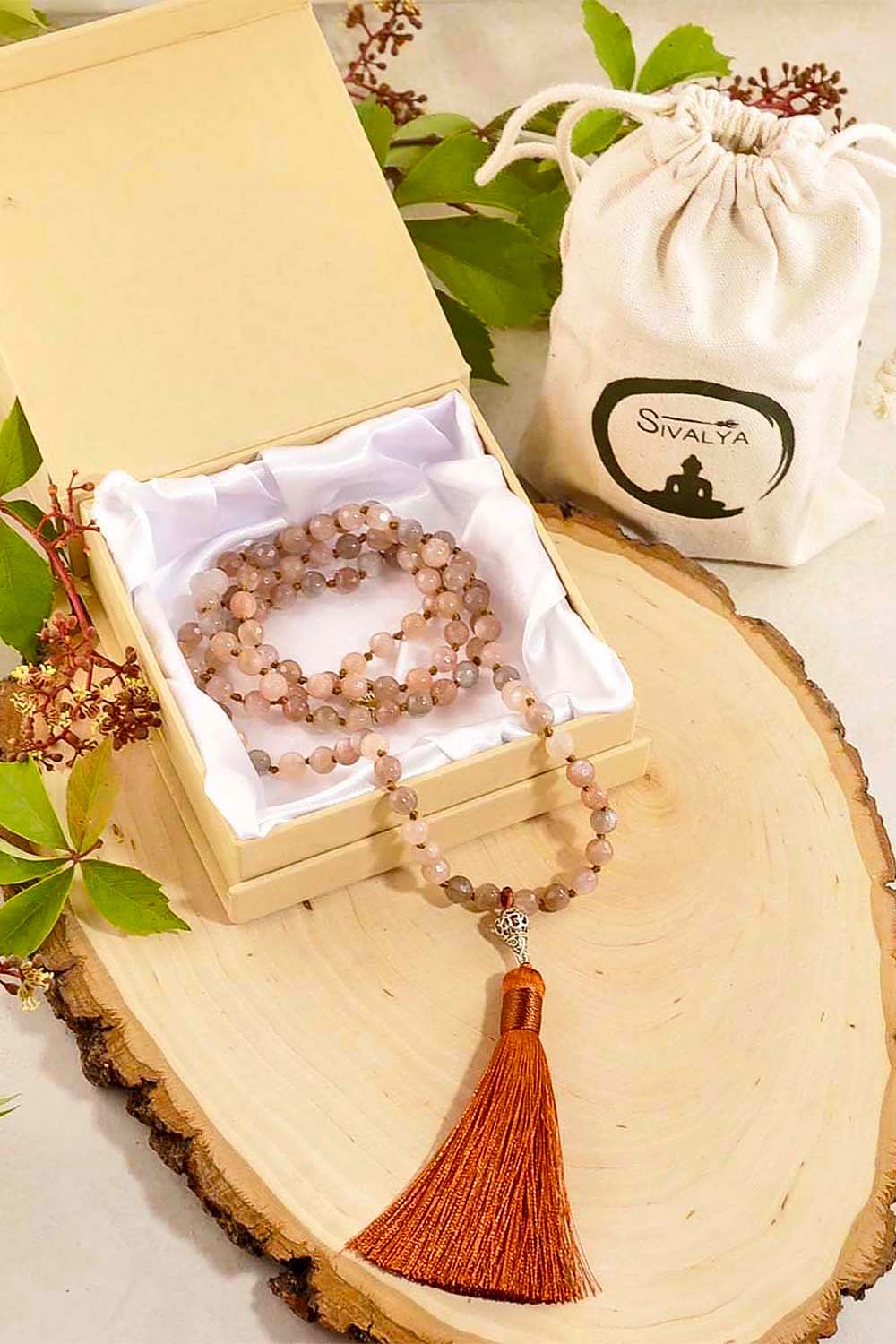 Sivalya Ethereal Goddess Moonstone Mala