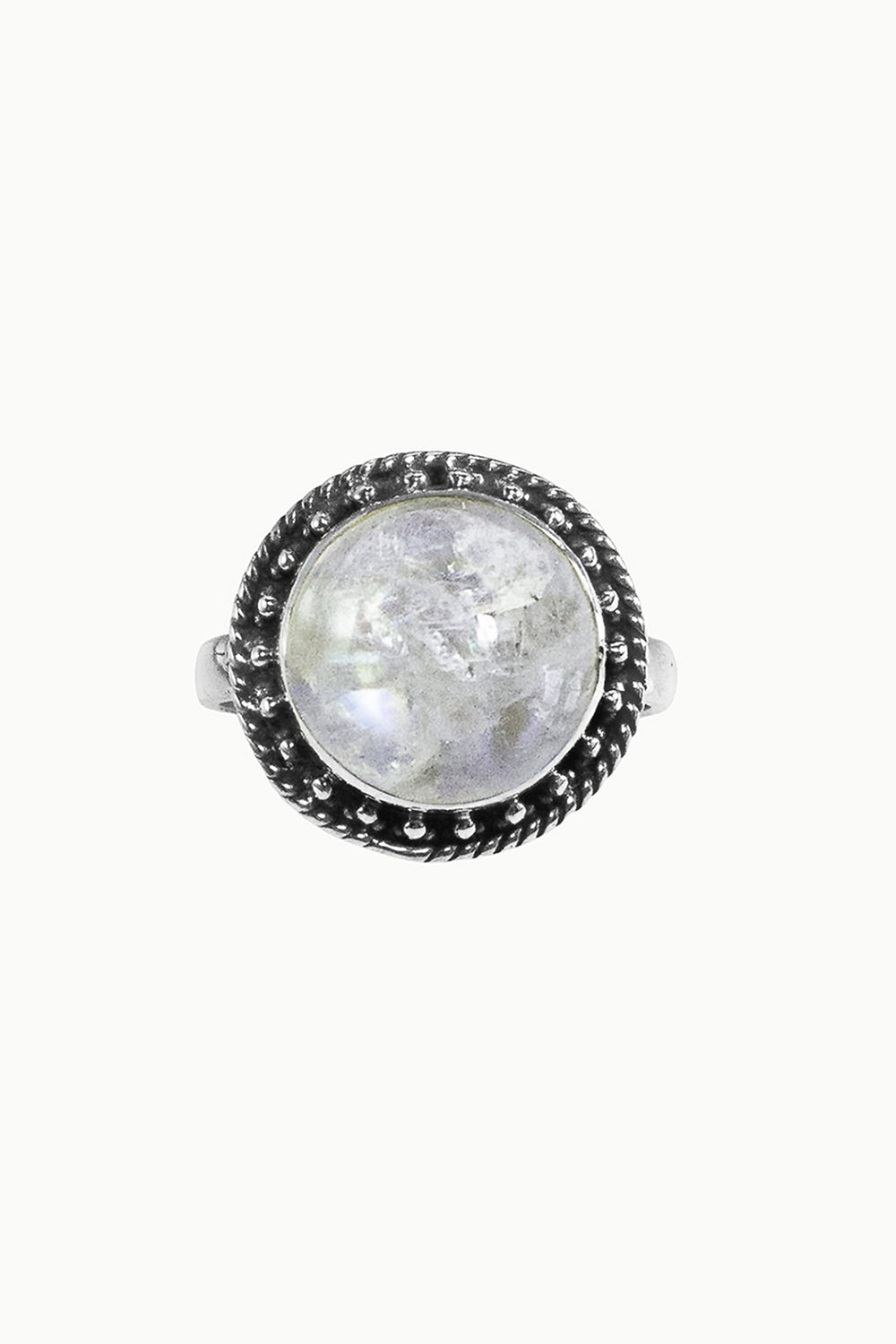 Sivalya Moonstone Silver Ring - Aurora