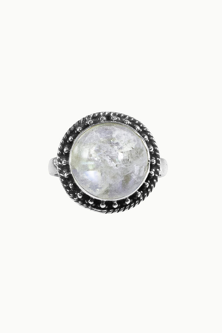 Sivalya Moonstone Silver Ring - Aurora