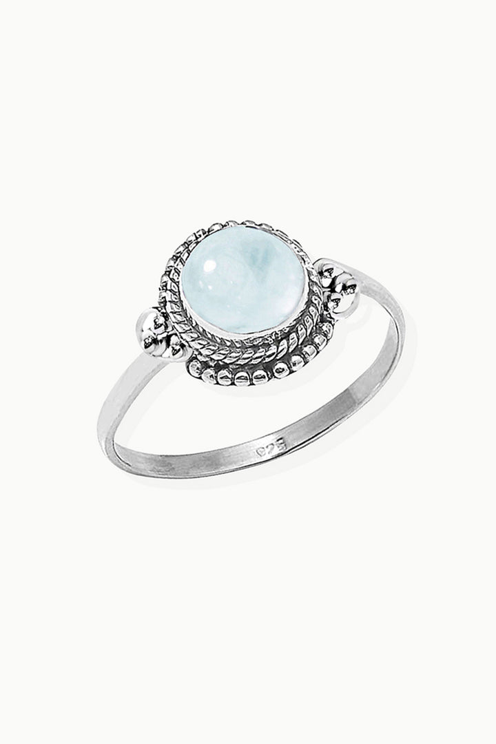 Sivalya Moonstone Sterling Silver Ring - Divya