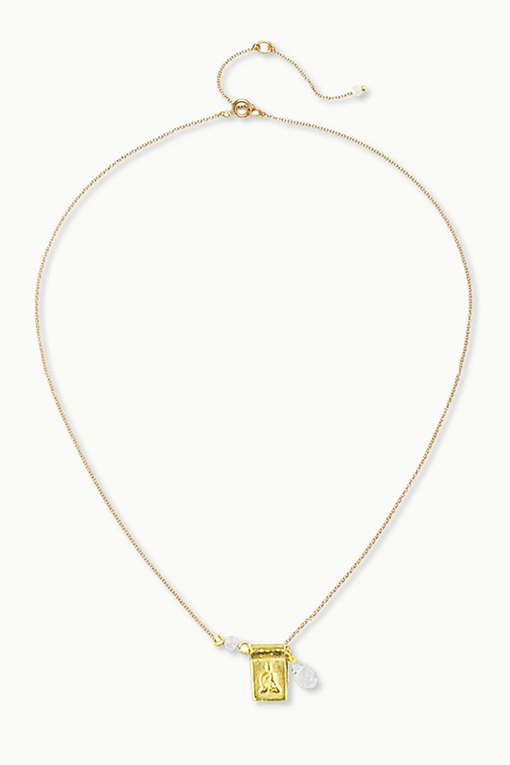 Sivalya Moonstone Dainty Buddha Necklace