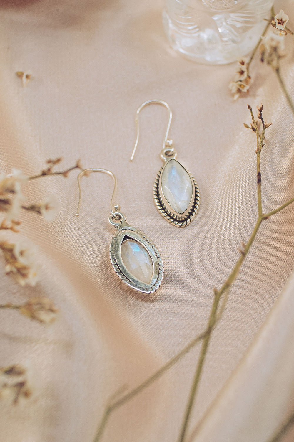 Sivalya Moonstone Drop Earrings - Ananda