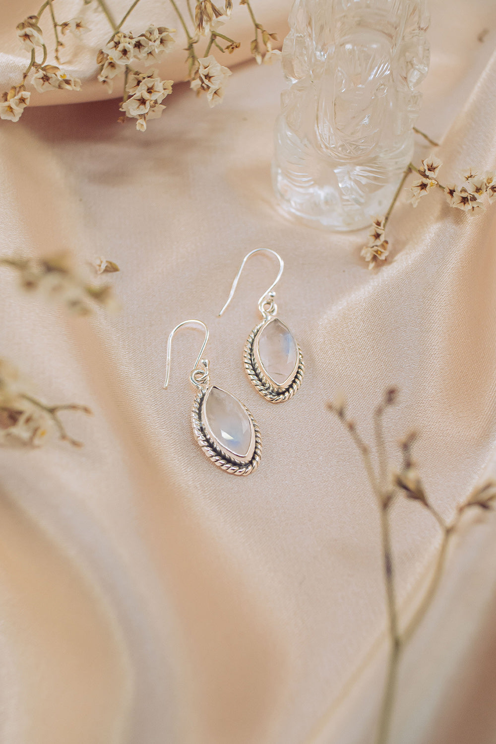Sivalya Moonstone Drop Earrings - Ananda